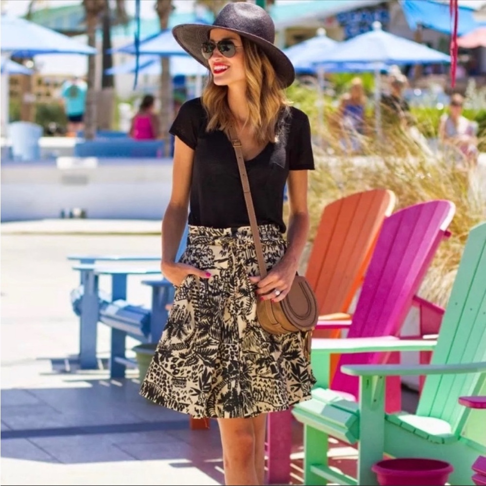 Anthropologie | Corey Lynn Calter Palm Garden Party Skirt | size 6